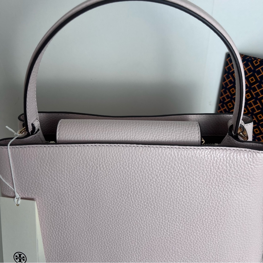 NWT Tory Burch Britten Satchel Delicate Pink - Picture 7 of 11